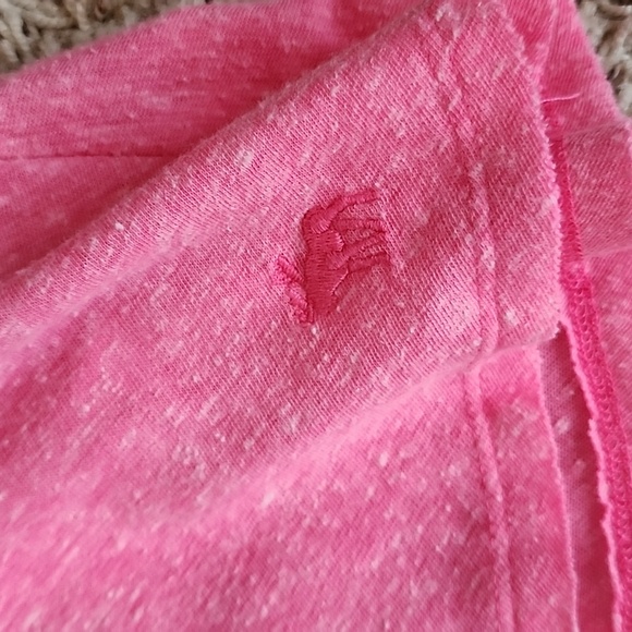 ABERCROMBIE PINK PEPLUM BUTTON FRONT T-SHIRT L - Picture 6 of 12